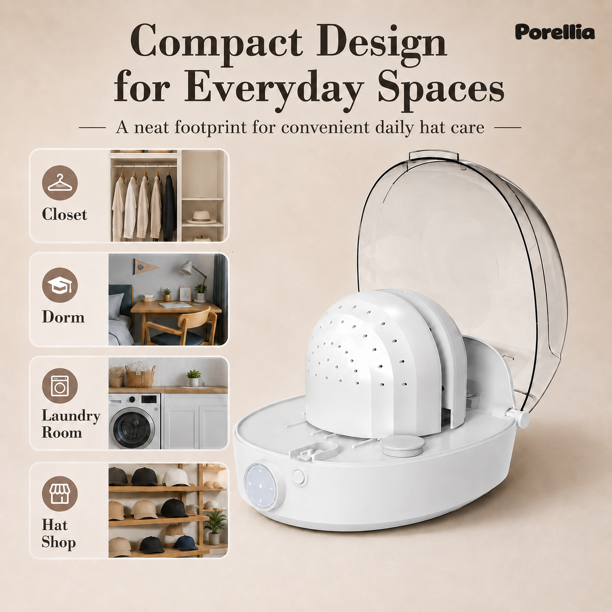 Porellia® - Hat Care Machine