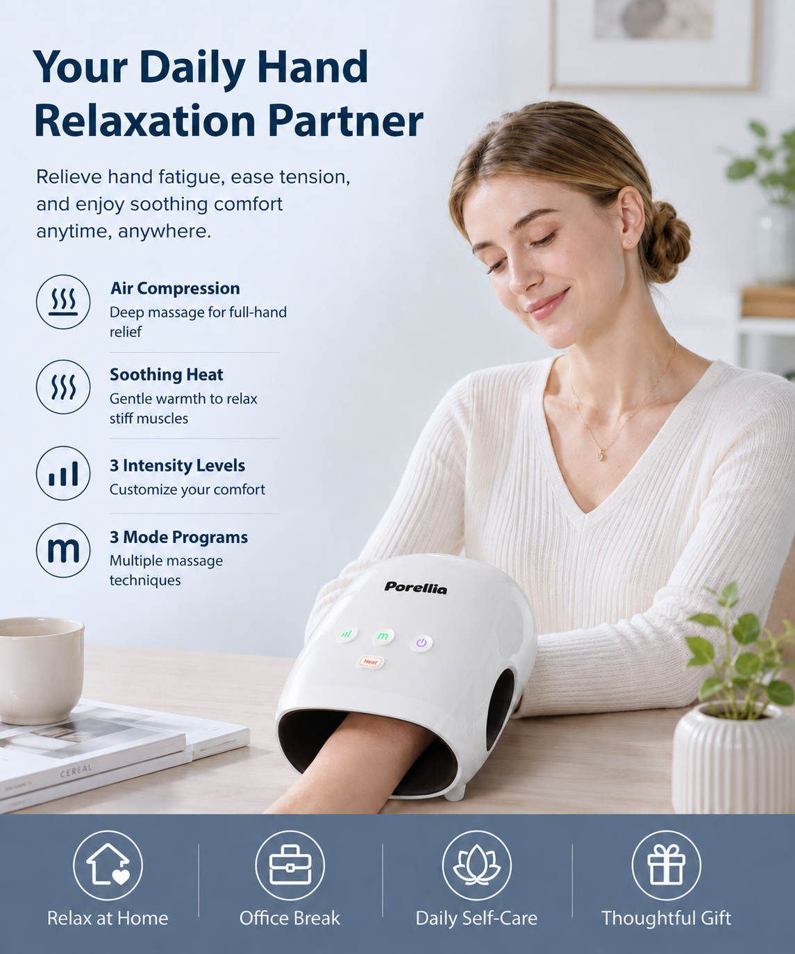 Porellia® - Heated Hand Massager