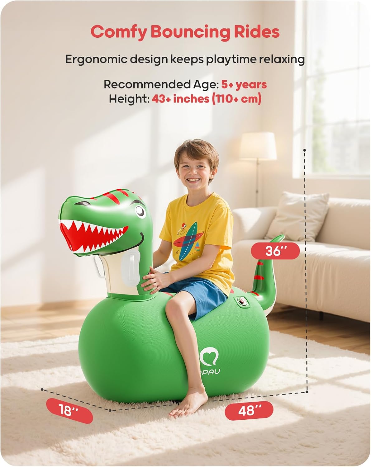Porellia® - Inflatable Bouncy Dinosaur