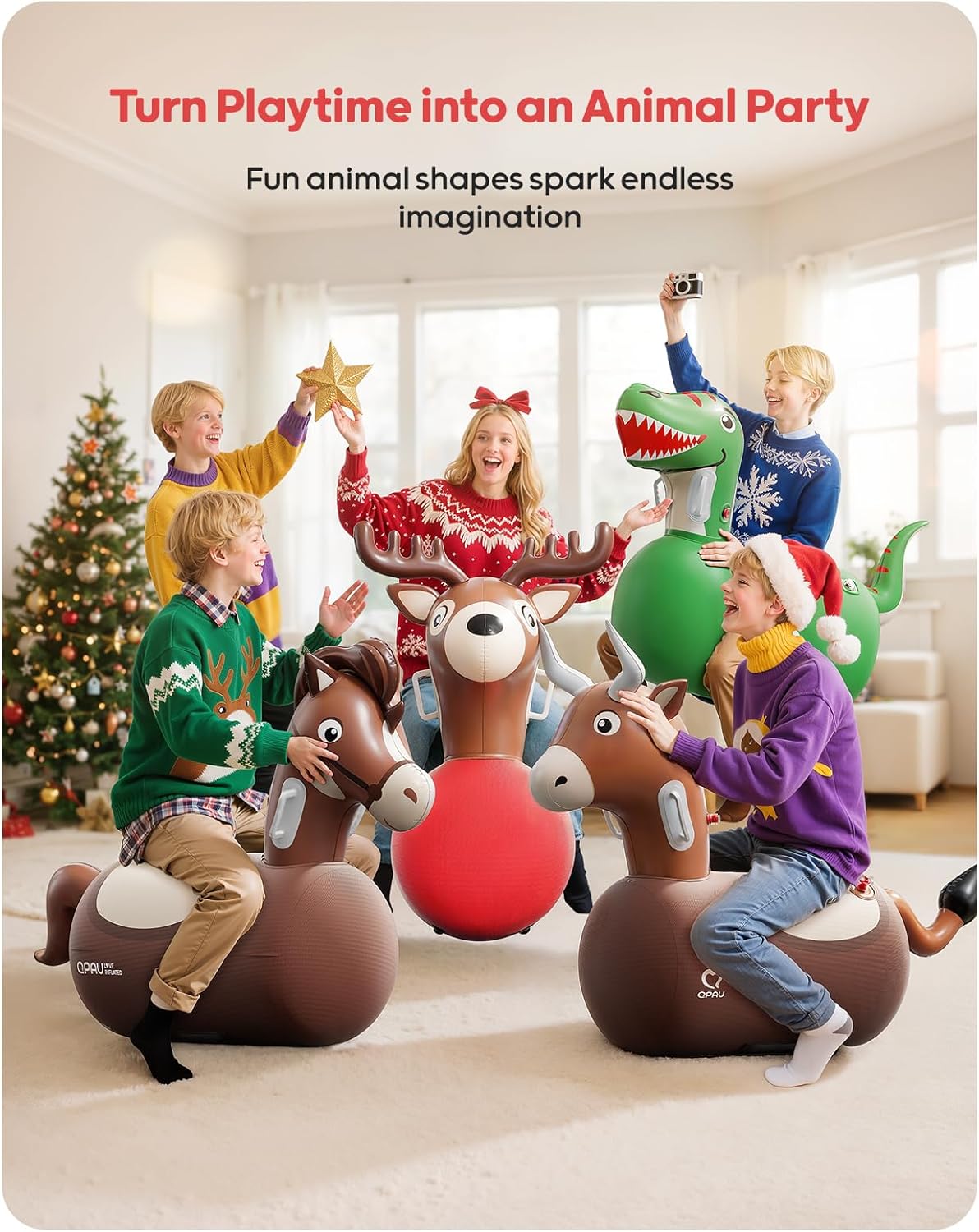 Porellia® - Inflatable Bouncy Dinosaur